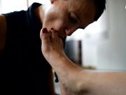 Czech Soles - Megan and Madam Cat training their foot slave