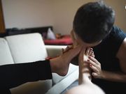 Czech Soles - Megan and Madam Cat training their foot slave