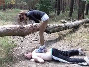 dirty sneaker worship and nasty trampling