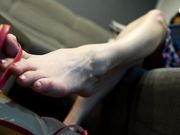 Czech Soles - Very high heels dangling, sexy small feet