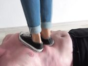 Foot Fetish Beauties - Candy bounce trampling!