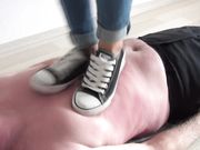 Foot Fetish Beauties - Candy bounce trampling!