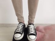 Foot Fetish Beauties - Candy trampling and face standing