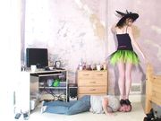 Joanna Witch High Heel Shoes Head Trample