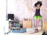 Joanna Witch High Heel Shoes Head Trample