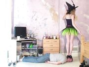 Joanna Witch High Heel Shoes Head Trample