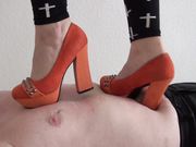 Lucy Trampling in High Heels...!