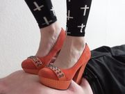 Lucy Trampling in High Heels...!