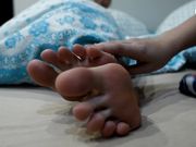 Czech Soles - Two Girls Worshiping Their Big Feet In Bed