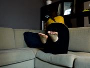 Czech Soles - Footgirl Painting Her Toe Nails Red