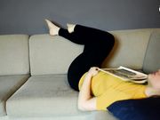 Czech Soles - Footgirl Painting Her Toe Nails Red