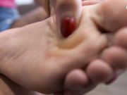 Czech Soles - Rubbing Oil On Her Sexy Rough Soles