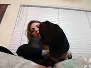 Olivia Rose - Black Bodystockinged Feet