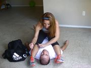 Savannah Fox - little bro has to lick sweaty feetbush