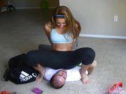 Savannah Fox - little bro has to lick sweaty feetbush
