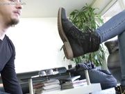 Madame Marissa - Slave has to clean my shoes - and the camera girl's shoes!