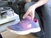 Madame Marissa - Slave has to clean my shoes - and the camera girl's shoes!