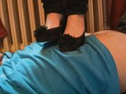Black heels trample