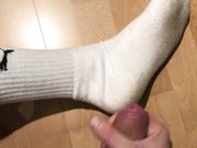 Cum on dirty white socks