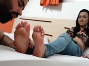 Paulinha Dantas - WORSHIP OF PAULINHA'S FEET WITH FRENCH TOE NAILS