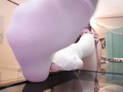 Frostyprincess - Nylons On Desk