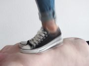 Candy trampling in shoes!