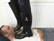 Smashed Face Under Dirty Boots