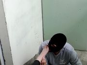 NATALY - Foot worship on the balcony