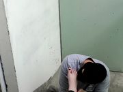 NATALY - Foot worship on the balcony