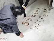 Strict Wife Mia - Chocolate on Mistress shoes