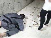 Strict Wife Mia - Chocolate on Mistress shoes