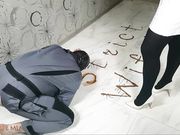 Strict Wife Mia - Chocolate on Mistress shoes