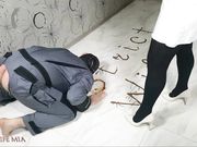 Strict Wife Mia - Chocolate on Mistress shoes