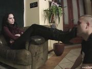 FootFetishSanctuary - Goddess Eerica - Having Fun With The New Slave