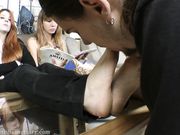 FootFetishSanctuary - Goddess Lydia & Goddess Victoria - Lick Our Dirty, Smelly Feet, Bitch!