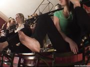 FootFetishSanctuary - Mistresses Amanda & Celeste - Playing With The Foot Slave