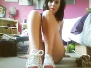 TEEN GODDESS SNEAKER SOCK STRIP CUM COUNTDOWN