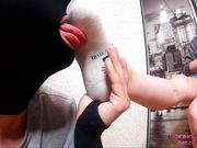 Licking Girls Feet - DIANA Full ignore Foot Worship