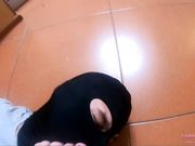 Licking Girls Feet - INGA Likes to dominate Foot worship and spitting