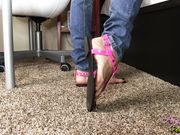 AngelKissedFeet - Foot Tease Pink Sandals 