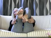 AngelKissedFeet - Foot Teasing While You Stroke 