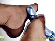 Nylon footjob fantasy