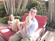 FuckedFeet - SydneyCross Footjob In The Pool