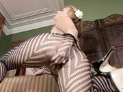 Pantyhosed4U - Aston Wilde - A pantyhose stripe tease!