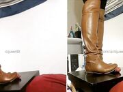 Amateur Cock Crushing Bootjob.