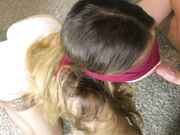 Amateur POV Blowjob - Cum Mouth Step Sister Deepthroat