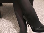 Amateur Teen Handjob in Pantyhose Foot Fetish, Spanking Big Ass
