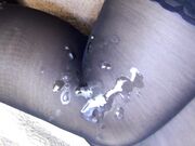 GIRLFRIEND STEPDAUGHTER ALLOWED TO LOAD ON LEGS IN STOCKINGS- SANYANY