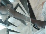 Secretary gives Footjob to her Boss