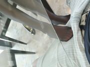 Secretary gives Footjob to her Boss